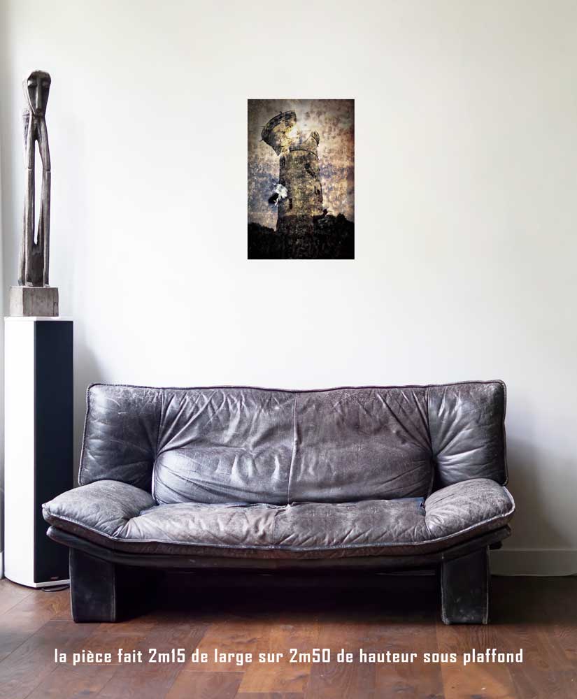 la Maison Dieu, 40 x 60 cm, série les lames de l'Âme par Justine Darmon