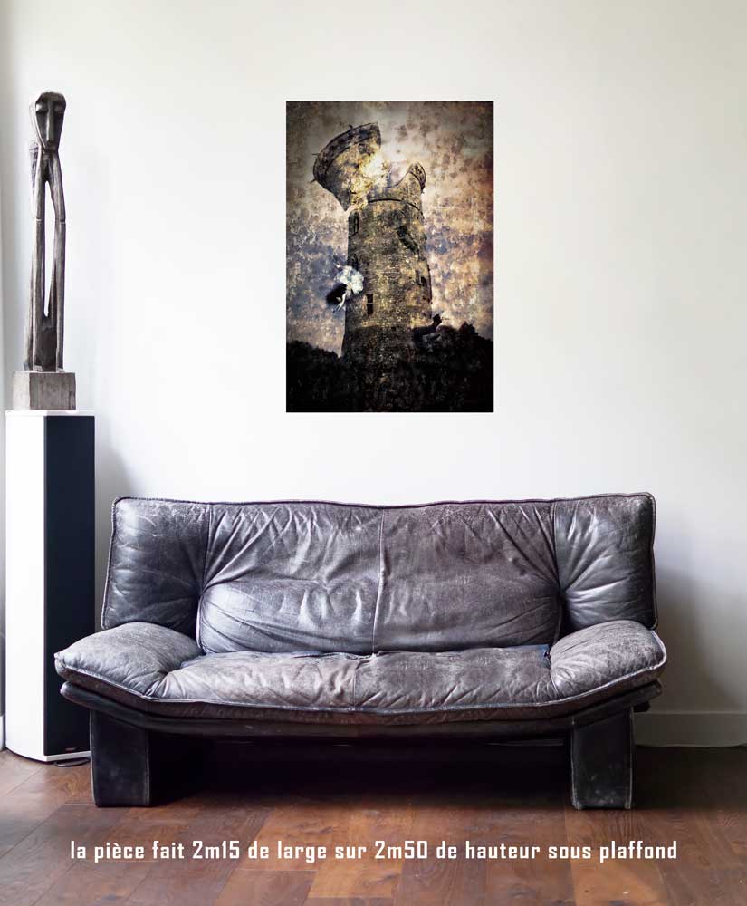 La Maison Dieu, 60 x 90 cm, série les lames de l'Âme par Justine Darmon