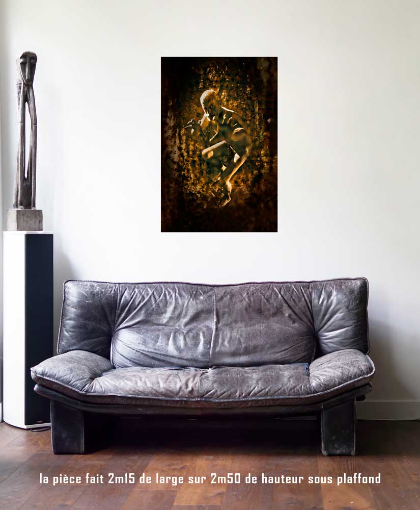 le Diable, 60 x 90 cm, série les lames de l'Âme par Justine Darmon