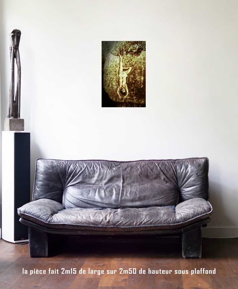 Le Pendu, 40 x 60 cm, série les lames de l'Âme par Justine Darmon