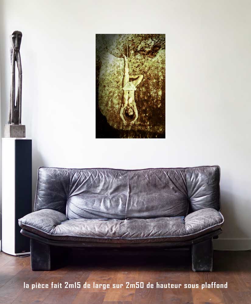 Le Pendu, 60 x 90 cm, série les lames de l'Âme par Justine Darmon