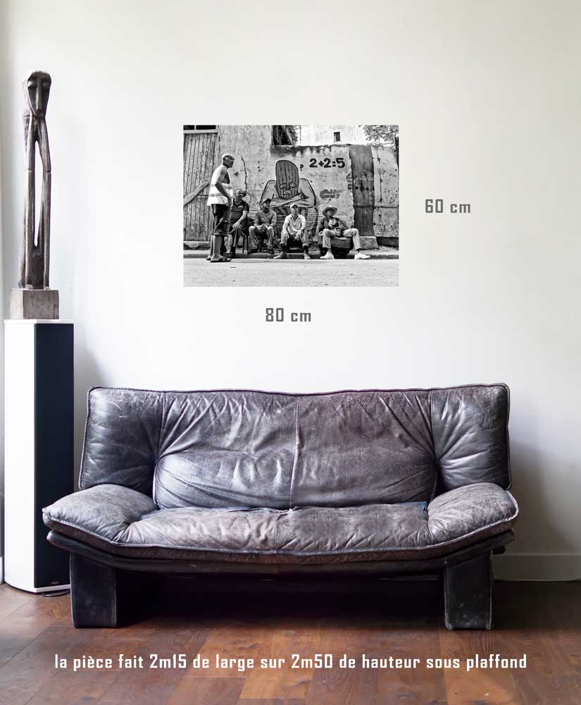 Deux et deux font cinq-tirage en situation-80 x 60- Cuba, au delà des couleurs par Justine Darmon