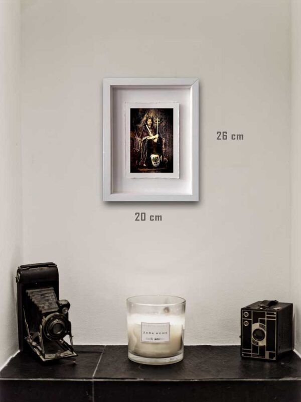 Photographie issue de la série Les lames de l'Âme par Justine Darmon mise en situation