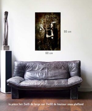 Photographie issue de la série Les lames de l'Âme par Justine Darmon mise en situation