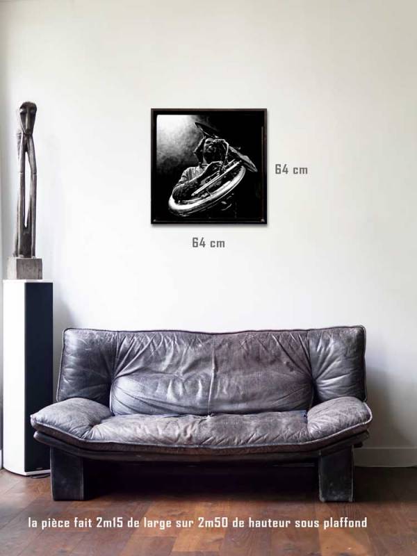 Le Dresseur de serpent tirages 80 x 80 us-box-Série Music Spirit par Justine Darmon