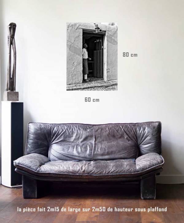 Ombre et lumière (homme)-tirage en situation-80 x 60- Cuba, au delà des couleurs par Justine Darmon