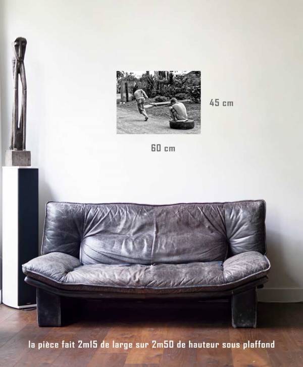 Le Traineau de fortune-tirage en situation-45 x 60- Cuba, au delà des couleurs par Justine Darmon