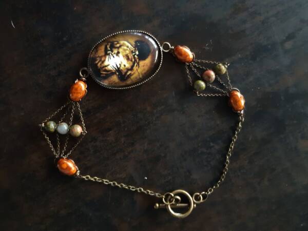 bracelet n2 à plat fermé, les bijoux des lames du tarot